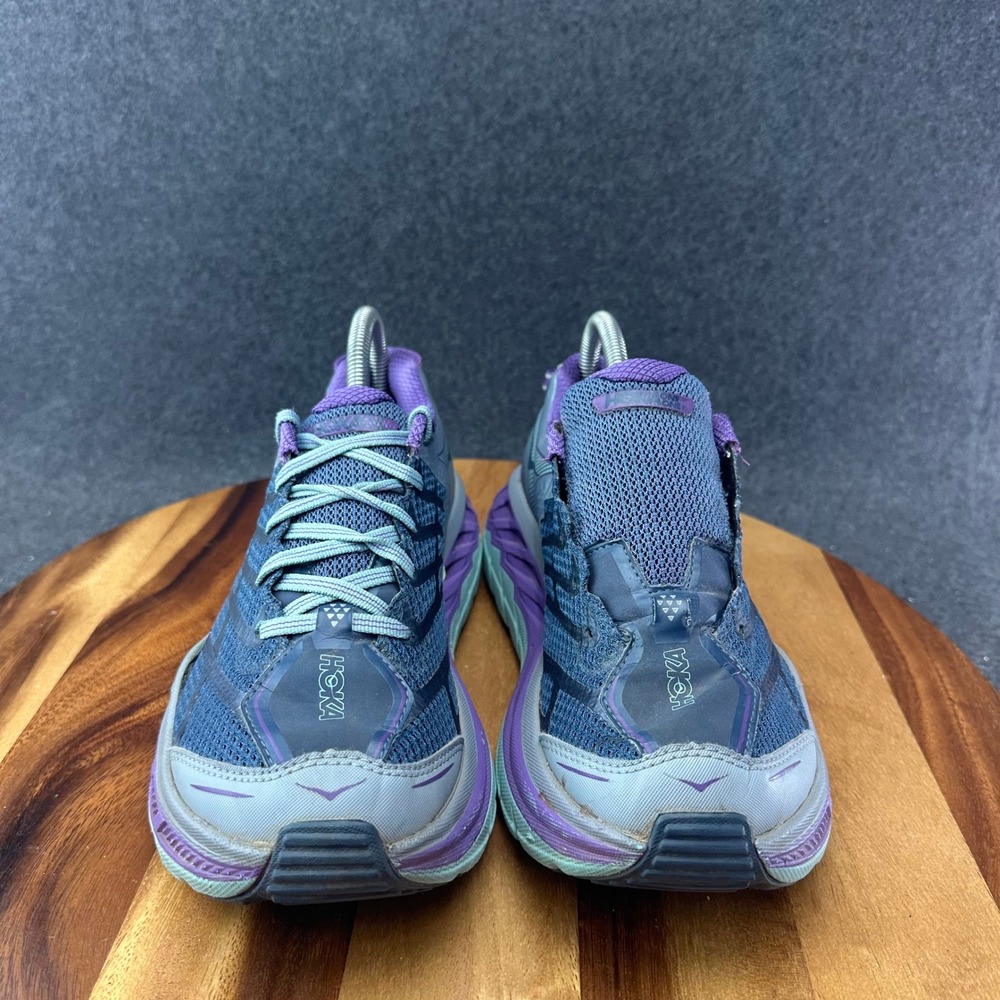 Hoka One One Stinson ATR 4 Womens 7.5 Running Shoes Navy Violet 1016789 TVIN - Picture 4 of 16